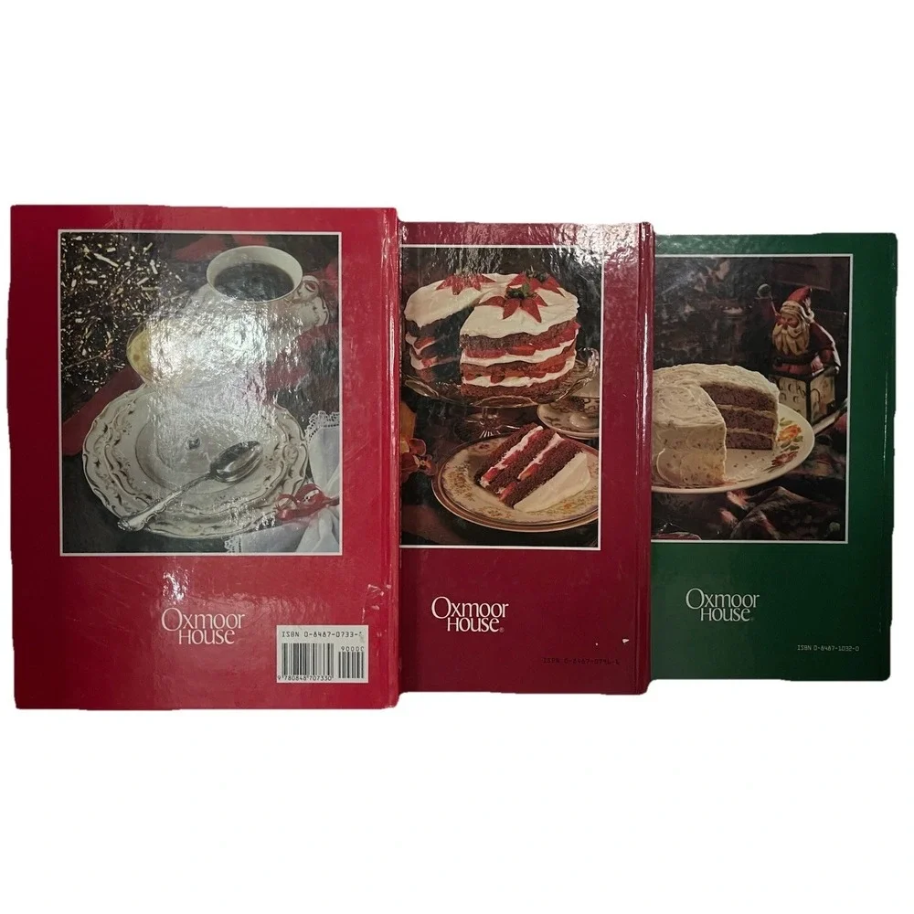 Southern Living Annual Recipes 1988-1990 (3 Books) Hardcover Cookbooks-1st‎ Edt.